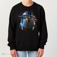 Freedom Fighter Bald American Eagle Women's Sweatshirt thumb 0