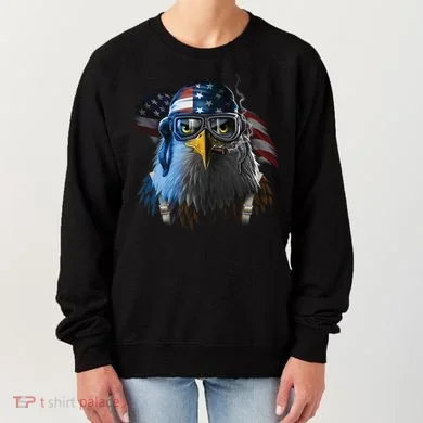 Freedom Fighter Bald American Eagle Women's Sweatshirt
