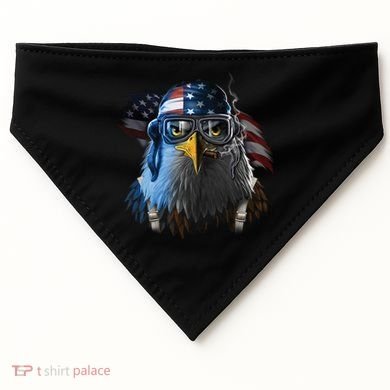 Freedom Fighter Bald American Eagle USA-Made Doggie Bandana