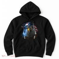 Freedom Fighter Bald American Eagle Hoodie thumb 0