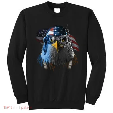 Freedom Fighter Bald American Eagle Sweatshirt