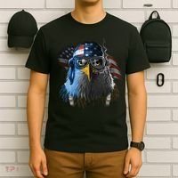 Freedom Fighter Bald American Eagle T-Shirt thumb 6
