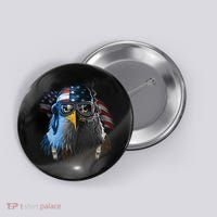 Freedom Fighter Bald American Eagle Button thumb 0