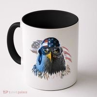 Freedom Fighter Bald American Eagle Coffee Mug thumb 0