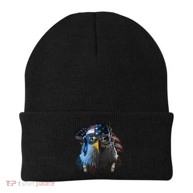 Freedom Fighter Bald American Eagle Beanie