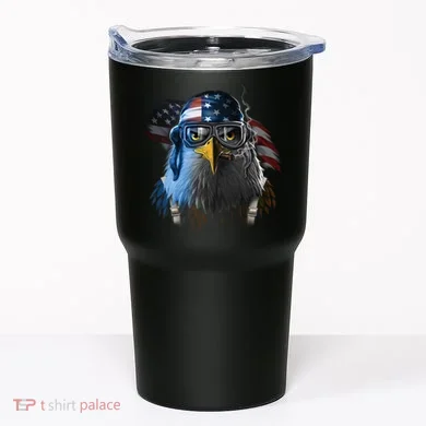 Freedom Fighter Bald American Eagle Tumbler