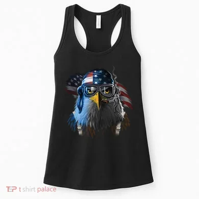 Freedom Fighter Bald American Eagle Women's Tank Top