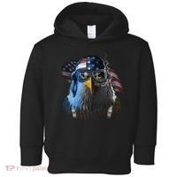 Freedom Fighter Bald American Eagle Toddler Hoodie thumb 0