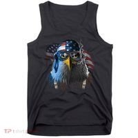 Freedom Fighter Bald American Eagle Tank Top thumb 0