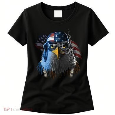 Freedom Fighter Bald American Eagle Women's T-Shirt