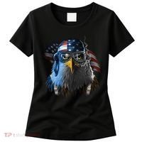 Freedom Fighter Bald American Eagle Women's T-Shirt thumb 0