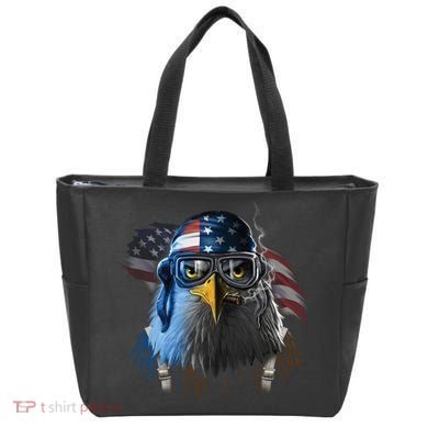 Freedom Fighter Bald American Eagle Tote Bag