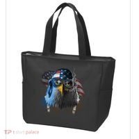 Freedom Fighter Bald American Eagle Tote Bag thumb 3