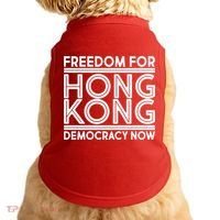 Freedom For Hong Kong Democracy Now Doggie Tank thumb 0