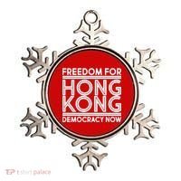 Freedom For Hong Kong Democracy Now Ornament thumb 0