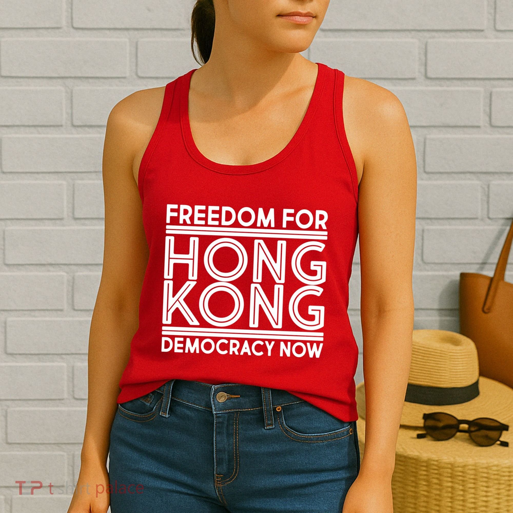 Freedom For Hong Kong Democracy Now Women's Tank Top