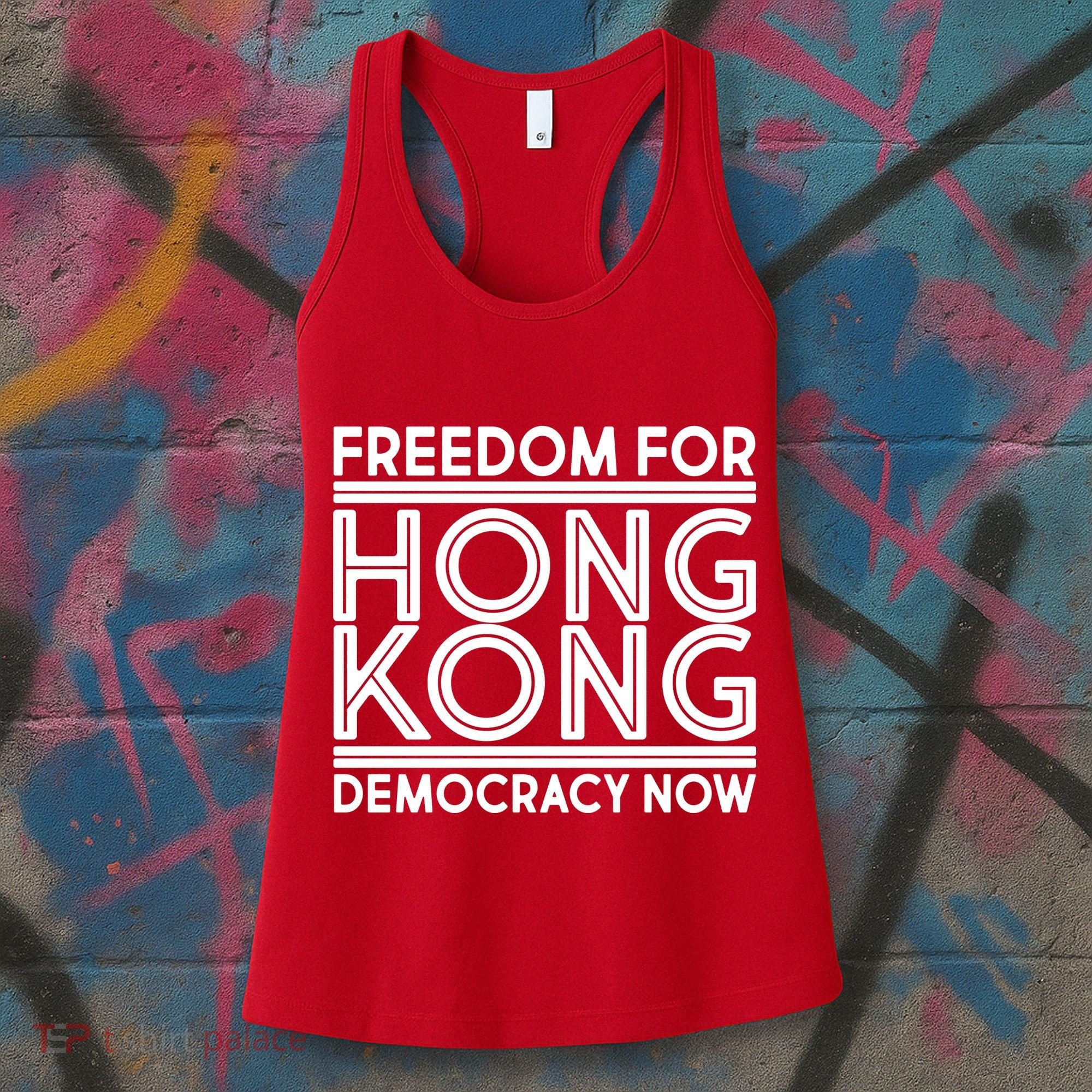 Freedom For Hong Kong Democracy Now Women's Tank Top