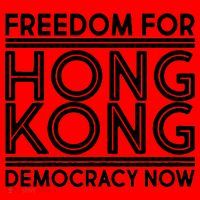 Freedom For Hong Kong Democracy Now Santa Hat thumb 1
