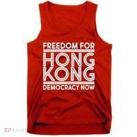 Freedom For Hong Kong Democracy Now Tank Top thumb 0