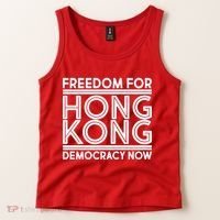 Freedom For Hong Kong Democracy Now Tank Top thumb 2
