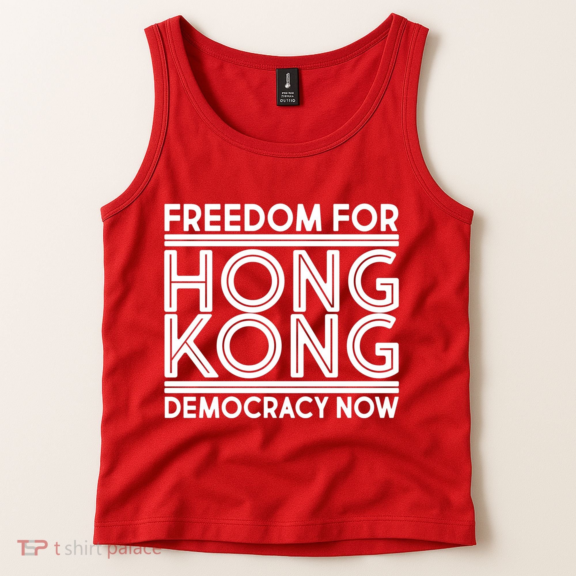 Freedom For Hong Kong Democracy Now Tank Top