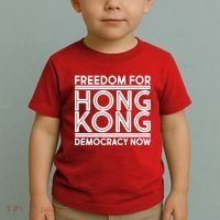 Freedom For Hong Kong Democracy Now Toddler T-Shirt thumb 2