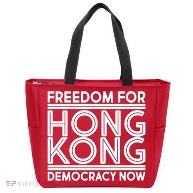 Freedom For Hong Kong Democracy Now Tote Bag