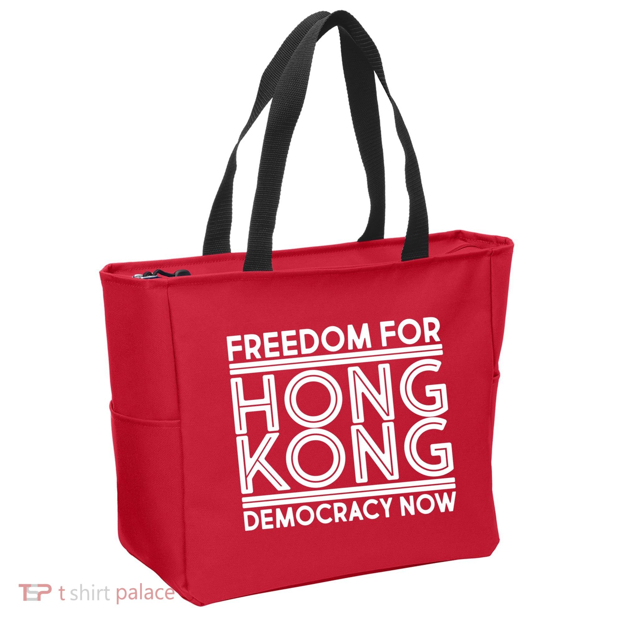 Freedom For Hong Kong Democracy Now Tote Bag
