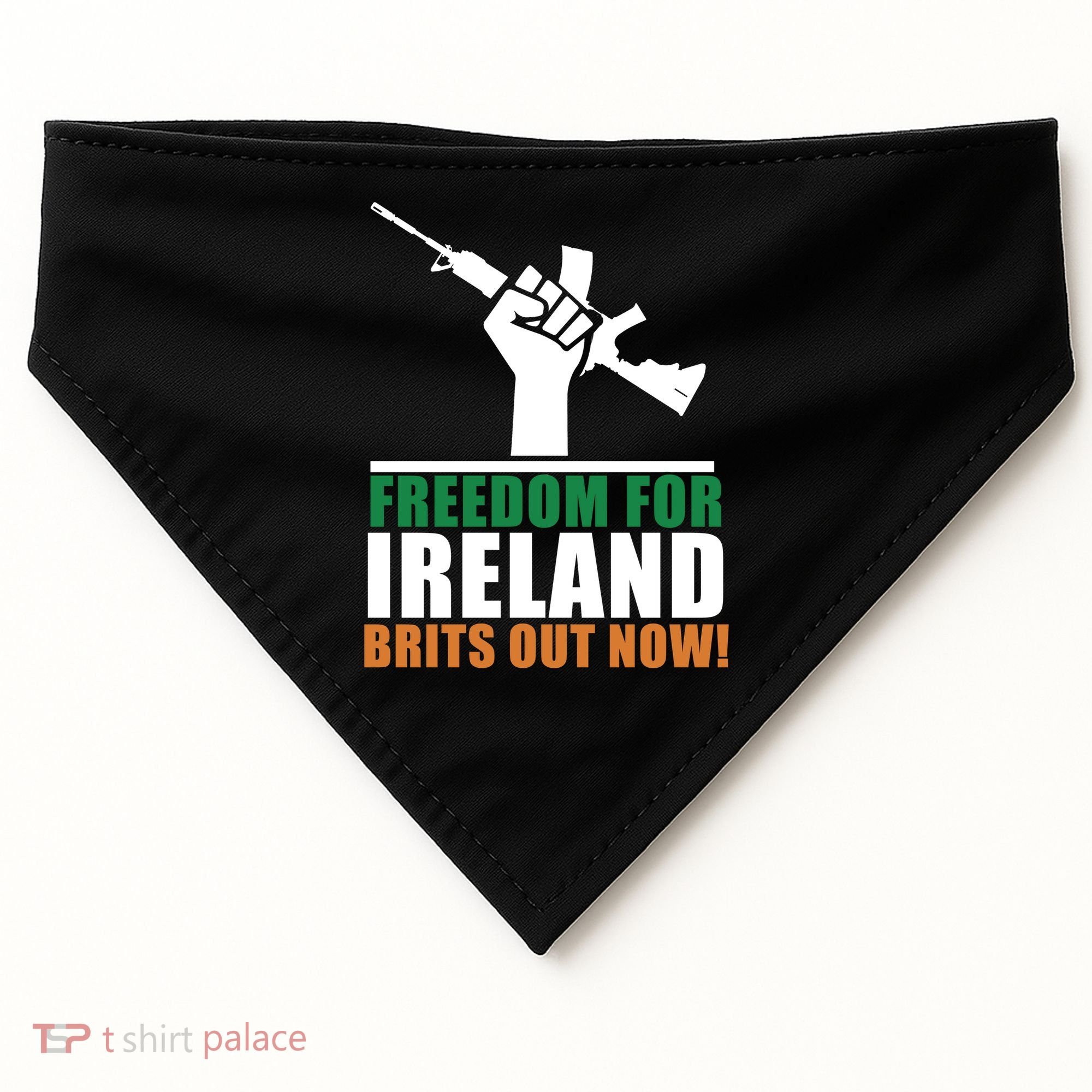 Freedom For Ireland Brits Out Now USA-Made Doggie Bandana