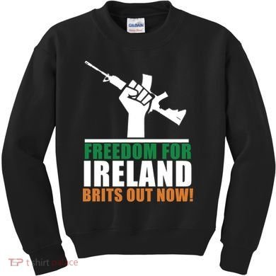 Freedom For Ireland Brits Out Now Kids Sweatshirt