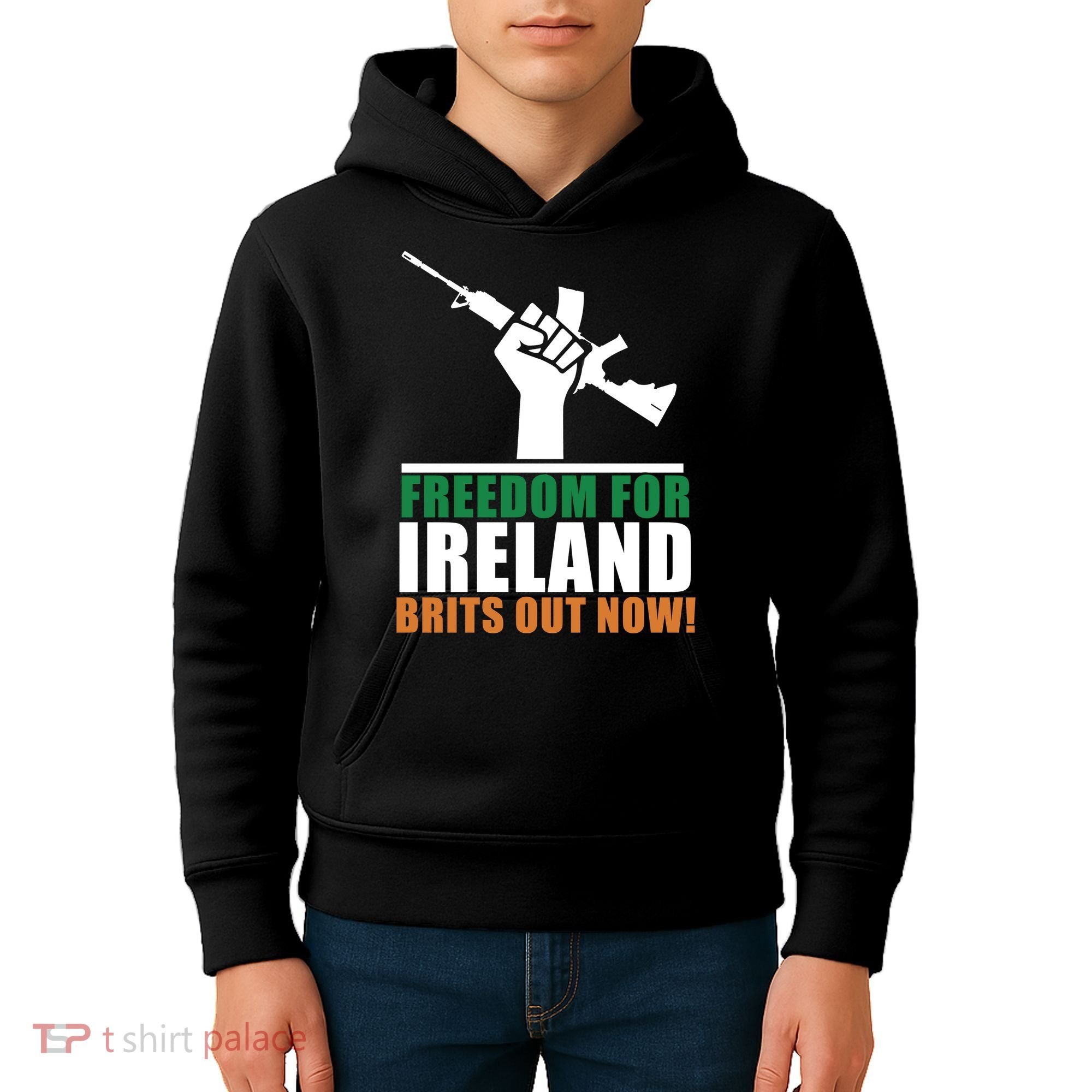 Freedom For Ireland Brits Out Now Kids Hoodie