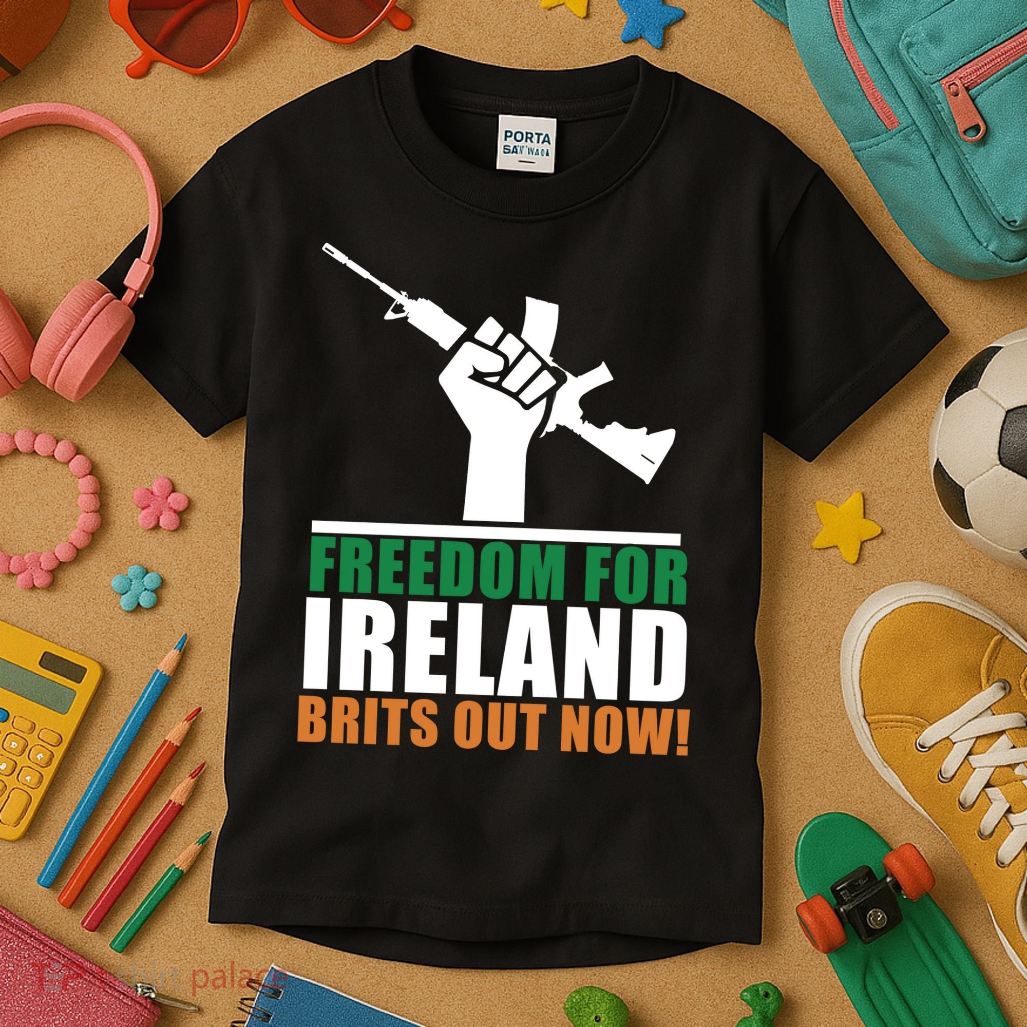 Freedom For Ireland Brits Out Now Kids T-Shirt