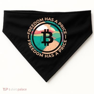 Freedom Has  Price Bitcoin USA-Made Doggie Bandana