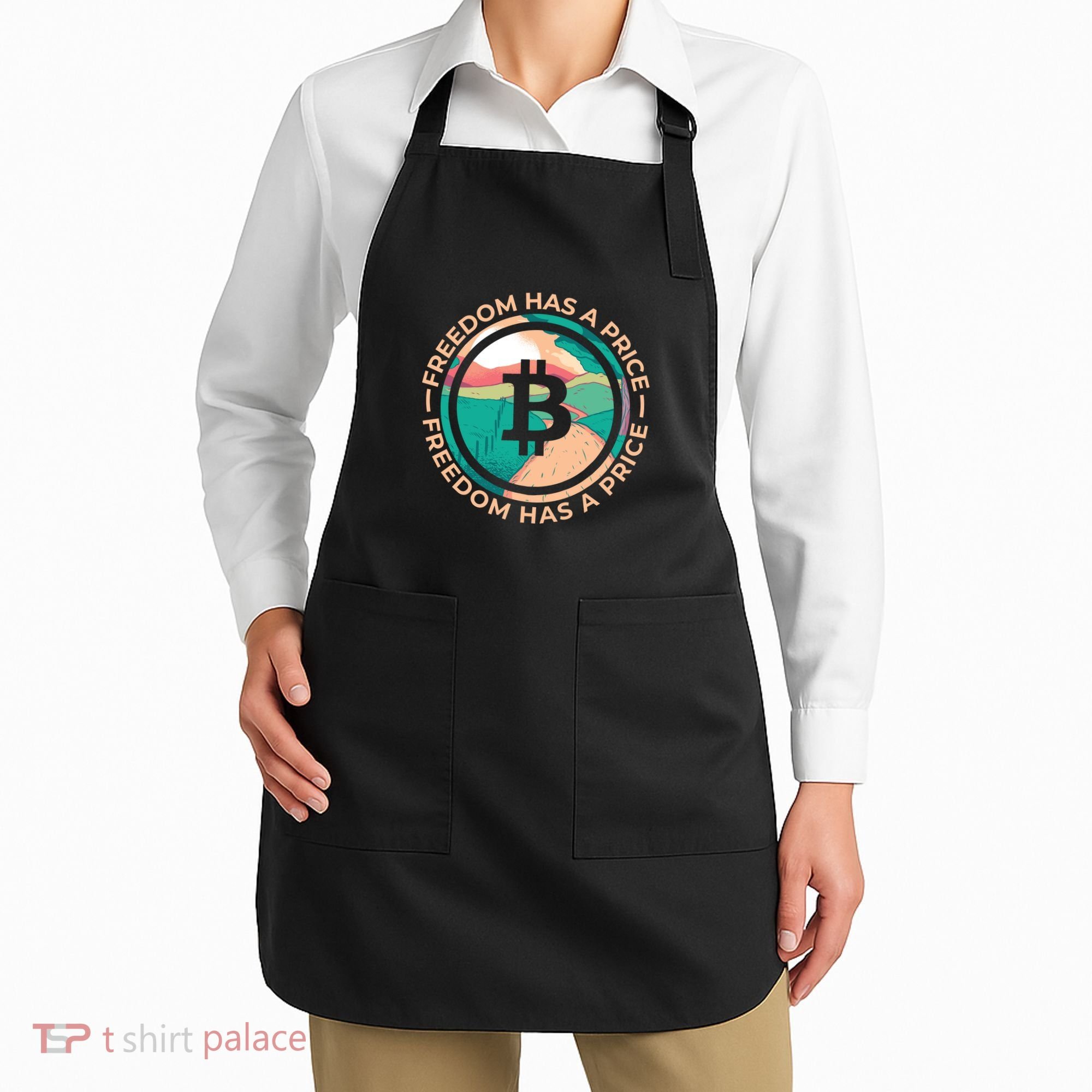 Freedom Has  Price Bitcoin Apron