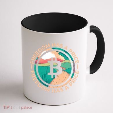 Freedom Has  Price Bitcoin Coffee Mug back