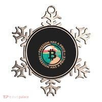 Freedom Has  Price Bitcoin Ornament thumb 0