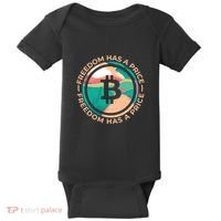 Freedom Has  Price Bitcoin Baby Bodysuit thumb 0
