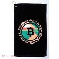 Freedom Has  Price Bitcoin Golf Towel thumb 0