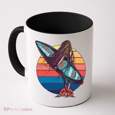 Freedom Is A Lifestyle Surfer Coffee Mug