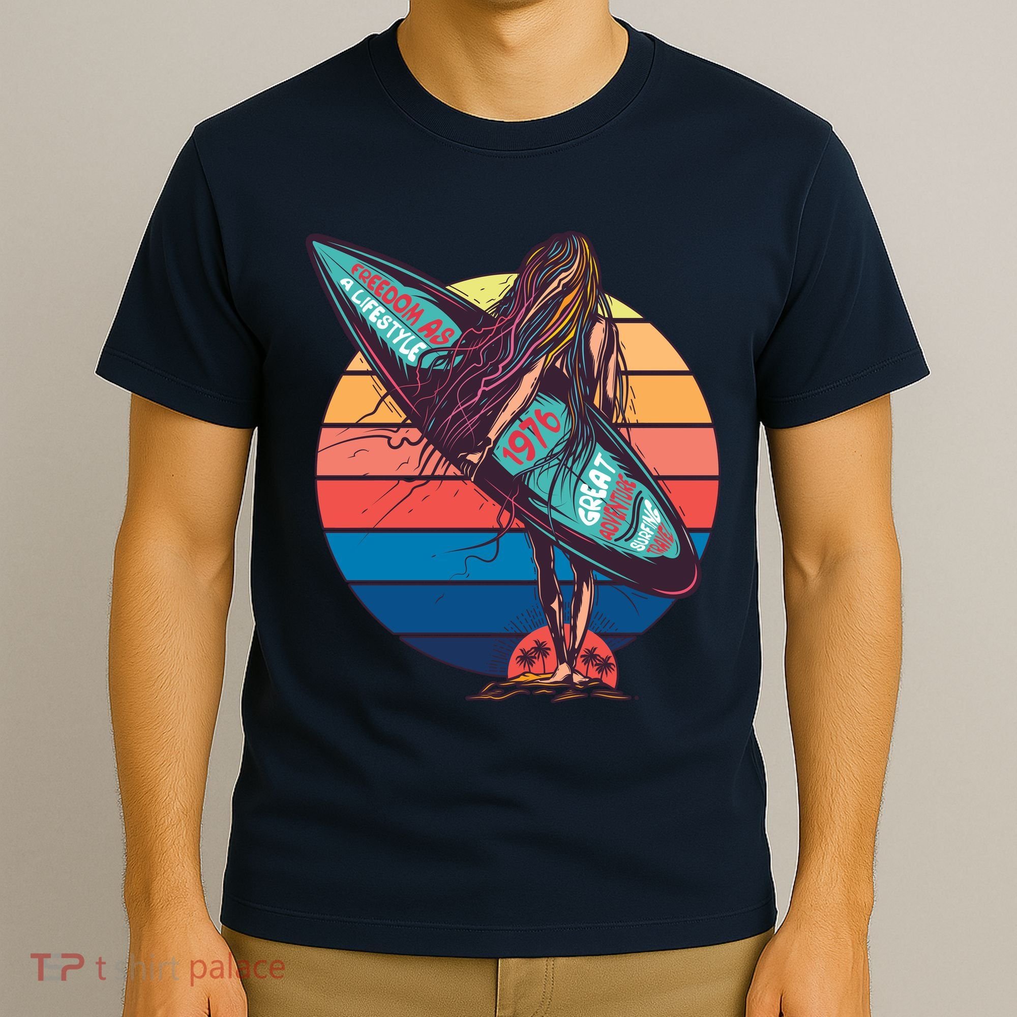 Freedom Is A Lifestyle Surfer T-Shirt