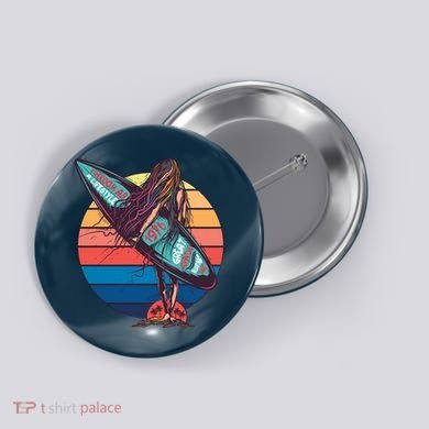 Freedom Is A Lifestyle Surfer Button