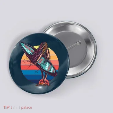 Freedom Is A Lifestyle Surfer Button