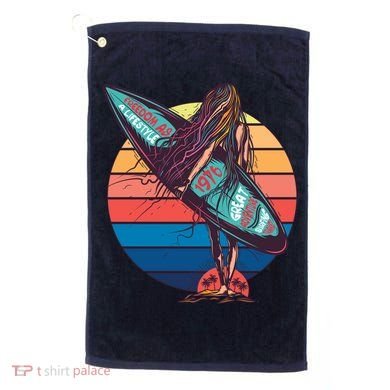 Freedom Is A Lifestyle Surfer Golf Towel