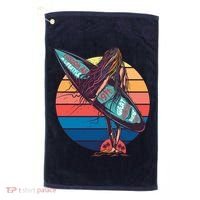 Freedom Is A Lifestyle Surfer Golf Towel thumb 0