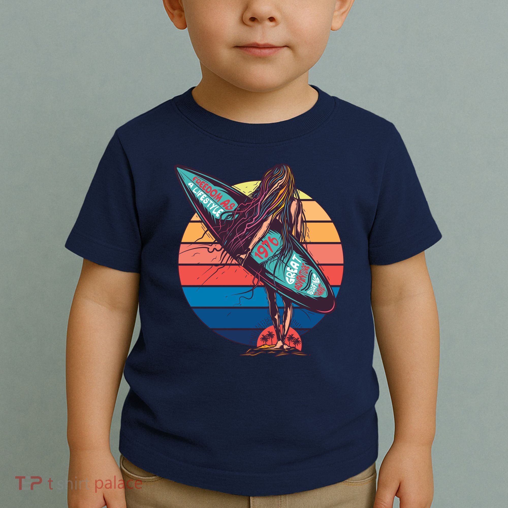 Freedom Is A Lifestyle Surfer Toddler T-Shirt