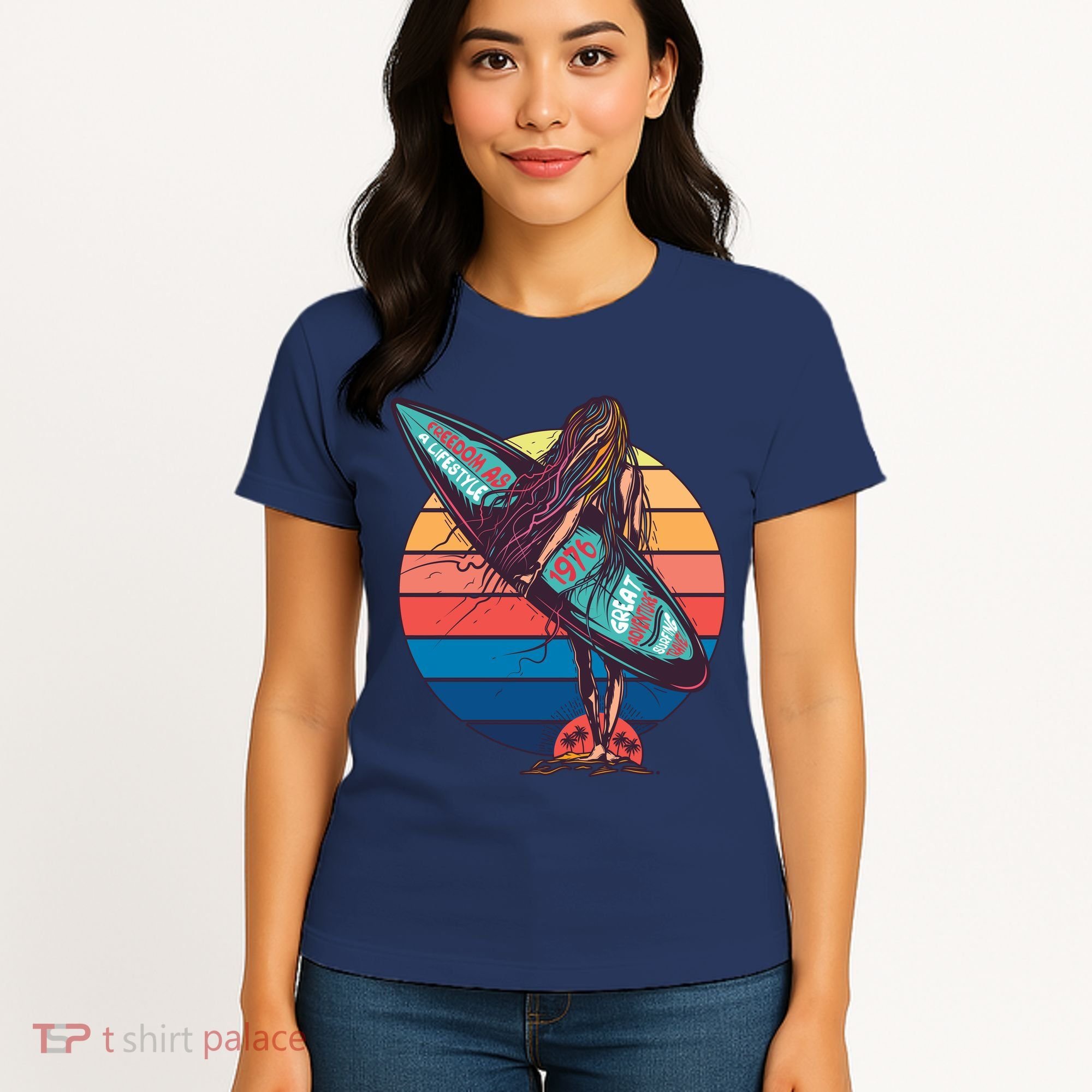 Freedom Is A Lifestyle Surfer Women's T-Shirt