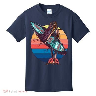 Freedom Is A Lifestyle Surfer Kids T-Shirt