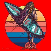 Freedom Is A Lifestyle Surfer Santa Hat thumb 1