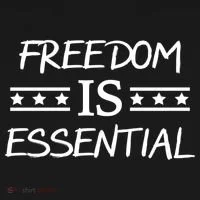 Freedom Is Essential  Doggie Tank thumb 4