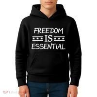 Freedom Is Essential  Kids Hoodie thumb 4